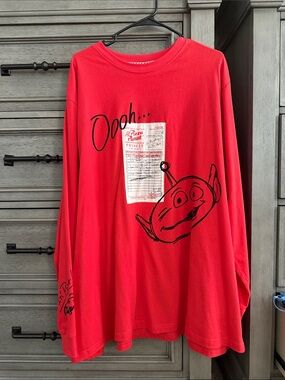 fresh Red Toy Story Alien Long-Sleeve Tee